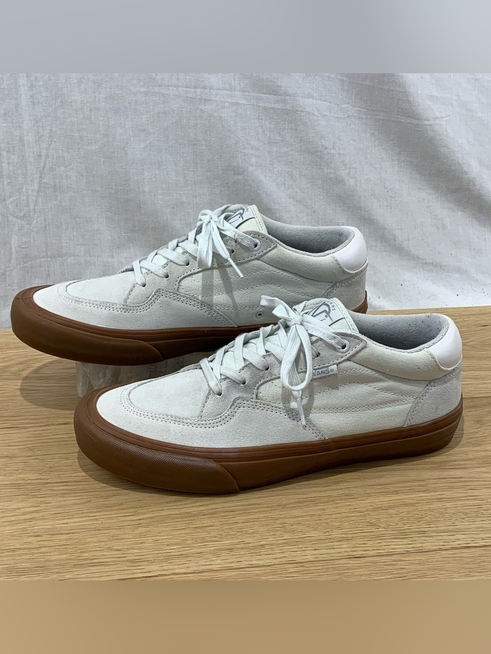 Vans Rowan Pro Men’s Size 10.5 Pearl White Gum Skater Shoes
